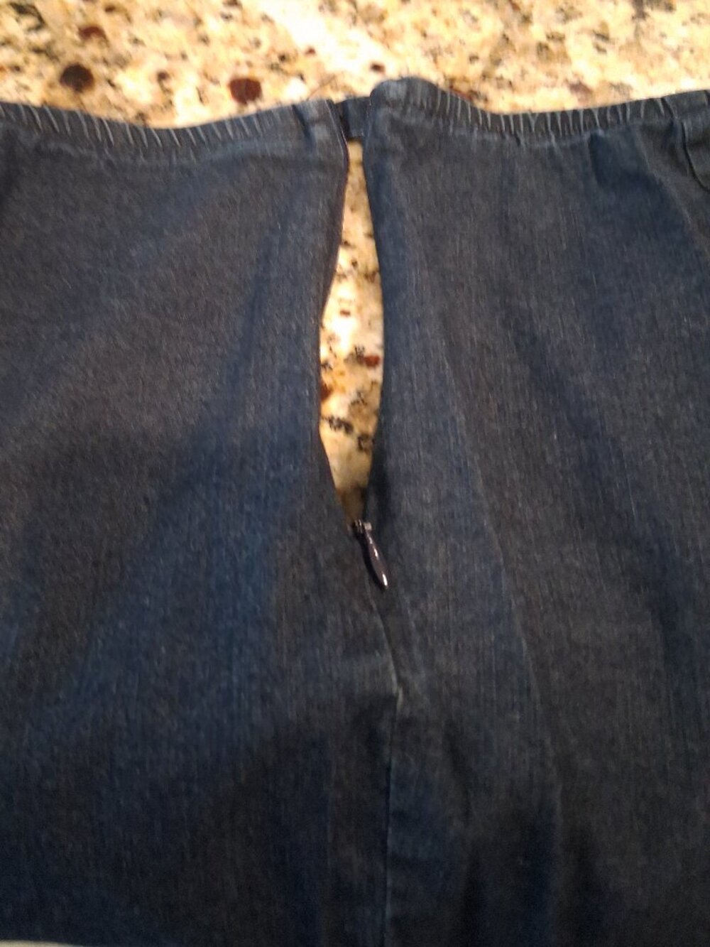 Eileen Fisher Pull‑On Denim Pants – Dark Wash – Women’s L - Picture 5 of 6